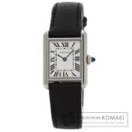 CARTIER カルティエ WSTA0042 マストタンク SM 腕時計  ステンレススチール 革 レディース  中古