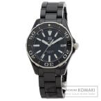 TAG HEUER タグホイヤー WAY1390 アクアレーサー 腕時計  セラミック セラミック レディース  中古