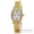 Chopard ショパール 10/6560-22 ベゼル ダイヤモンド・ラグ エメラルド 腕時計  K18イエローゴールド K18YG ダイヤモンド レディース  中古
