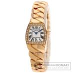 CARTIER カルティエ WE60086I ミニ ラドーニャ ダイヤモンドベゼル 腕時計  K18ピンクゴールド K18PG ダイヤモンド レディース  中古