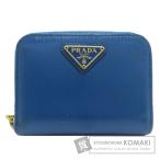 ショッピングプラダ PRADA プラダ ロゴ金具 コインケース レザー レディース 中古