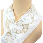 刺繍半襟白地金糸he-424メール...