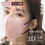 マスク 不織布 立体 バイカラー 3D カラーマスク 大人用 無地 ホワイト 息がしやすい 口紅がつきにくい 白 レディース メンズ