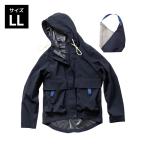 Makku 防滴BPレインパーカ LL ネイビー