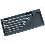 ネプロス KTC 45゜めがねレンチセット(6本組) NTM506