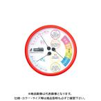 シンワ測定 温湿度計 F−3L2 熱中症注意 丸型 15cm レッド 防雨タイプ 70600