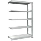 物品棚 中量棚 ＴＲＵＳＣＯ　耐食性スチール棚　ＴＺＭ３型中量棚　１２００Ｘ４７１ＸＨ１８００　５段　連結　  (TZM3-6455B)