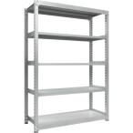 物品棚 中量棚 ＴＲＵＳＣＯ　耐食性スチール棚　ＴＺＭ３型中量棚　１５００Ｘ５７１ＸＨ２１００　５段　単体　  (TZM3-7565)