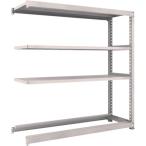 物品棚 用途別ラック ＴＲＵＳＣＯ　スチールラック　Ｍ３型中量棚　１８００Ｘ５７１ＸＨ１８００　棚板３段＋タイヤ１段　連結　  (M3-6663Y1B)