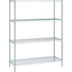 (送料別途)(直送品)エレクター ステンレスシェルフ 間口1821×奥行460×高さ1384 4段 SMS1820 PS1390-4
