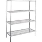 (送料別途)(直送品)キャニオン ステンレスシェルフ 間口1820×奥行460×高1390 4段 SUS460-1390-184