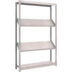 物品棚 軽中量棚 ＴＲＵＳＣＯ　スチールラック　Ｍ１．５型棚　１２００Ｘ３００ＸＨ１８００　４段　傾斜２段　  (M1.5-6434K2)