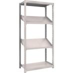 物品棚 軽中量棚 ＴＲＵＳＣＯ　スチールラック　Ｍ２型棚　９００Ｘ４５０ＸＨ１８００　４段　傾斜２段　  (M2-6344K2)