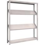 物品棚 軽中量棚 ＴＲＵＳＣＯ　スチールラック　Ｍ２型棚　１５００Ｘ３００ＸＨ１８００　４段　傾斜２段　  (M2-6534K2)