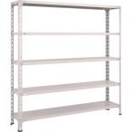 物品棚 軽量棚 ＴＲＵＳＣＯ　スチールラック　軽量棚開放型　Ｗ１５００ＸＤ３００ＸＨ１５００　５段　ネオグレー  (55V-15（NG）)