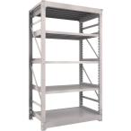 物品棚 重量棚 ＴＲＵＳＣＯ　スチールラック　Ｍ１０型重量棚　１２００Ｘ７６０ＸＨ２１００　５段　単体　ネオグレー  (M10-7475（NG）)