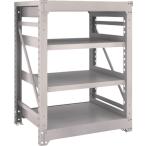 (送料別途)(直送品)TRUSCO スチールラック M10型重量棚 900X760XH1200 4段 単体 ネオグレー M10-4374:NG