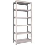 物品棚 中量棚 ＴＲＵＳＣＯ　スチールラック　Ｍ５型　Ｗ９００×Ｄ４７１×Ｈ２１００　６段　単体　ネオグレー  (M5-7356（NG）)