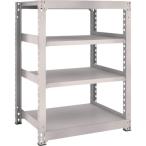 物品棚 中量棚 ＴＲＵＳＣＯ　スチールラック　Ｍ５型　Ｗ９００×Ｄ７２１×Ｈ１２００　４段　単体　ネオグレー  (M5-4374（NG）)