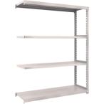 物品棚 軽中量棚 ＴＲＵＳＣＯ　スチールラック　Ｍ２型　Ｗ１４６０×Ｄ４５０×Ｈ１８００　４段　単体　ネオグレー  (M2-6544（NG）)