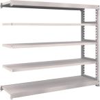 物品棚 中量棚 ＴＲＵＳＣＯ　スチールラック　Ｍ５型　Ｗ１８００×Ｄ４７１×Ｈ１５００　５段　単体　ネオグレー  (M5-5655（NG）)