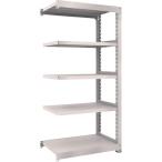 物品棚 中量棚 ＴＲＵＳＣＯ　スチールラック　Ｍ５型　Ｗ９００×Ｄ５７１×Ｈ１８００　５段　連結　ネオグレー  (M5-6365B（NG）)