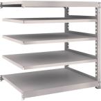 物品棚 中量棚 ＴＲＵＳＣＯ　スチールラック　Ｍ５型　Ｗ１２００×Ｄ９２１×Ｈ１２００　５段　単体　ネオグレー  (M5-4495（NG）)