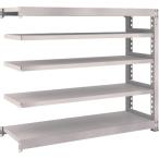 物品棚 中量棚 ＴＲＵＳＣＯ　スチールラック　Ｍ５型　Ｗ１５００×Ｄ４７１×Ｈ１２００　５段　連結　ネオグレー  (M5-4555B（NG）)