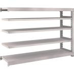 物品棚 中量棚 ＴＲＵＳＣＯ　スチールラック　Ｍ５型　Ｗ１８００×Ｄ４７１×Ｈ１２００　５段　連結　ネオグレー  (M5-4655B（NG）)