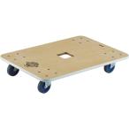 (送料別途)(直送品)TRUSCO 木製平台車 ジュピター 900X600 φ75 200kg JUP-900-200
