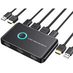 Yahoo! Yahoo!ショッピング(ヤフー ショッピング)KVMスイッチ、ABLEWE HDMI KVM切替器 2入力1出力 PC切替器 4K解像度 HDモニター マウス キーボード プリンター共有で