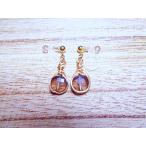 I1090GGBW-QW серьги полимер non отверстие серьги аллергия соответствует золотой are натуральный камень дымчатый кварц тросик наматывать 