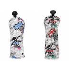 ゴルフ カバー ユーティリティー UT 用 ヘッドカバー 防水仕様 変換ダグ付き スカル×England国旗