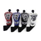 ゴルフ ヘッドカバー ウッド カバー FW 用 ヘッドカバー 単品 スカル デザイン 防水仕様 変換ダグ付き 高級pu 爆買