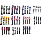 ゴルフカバー ヘッドカバー 4点セット ドライバー/ウッド FW 2点/ハイブリッド UT用カバー ニット製 変換ダグ付き 送料無料