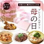 母の日 プレミアムギフト4種【各2パック入りギフト】 (1人前牛もつ鍋/牛すじどて煮/牛すじカレー/鶏飯の素) 送料無料 贈り物 ギフト 母の日ギフト 惣菜