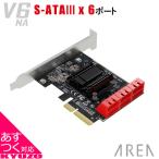 AREA SD-PE4SA-6L AREA SATA3×6ポート 増設 PCI Express×4ボード 増設ボード 拡張ボード SD-PE4SA-6L