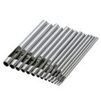 nakira レザークラフト穴あけ ポンチ 14本 丸円型 DIY 工具 革 穴あけ 0.58mm nkr970