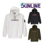 サンライン ブラッシュド プルオーバーパーカー S M L LL 3L ステータス フィッシング ウエア 磯釣り 鮎 船 ルアー SUW-15312 (2023年 新製品 予約10月発売)