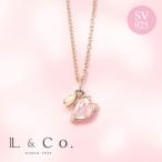 ネックレス レディース 桜 さくら SAKURA SV925 春 ローズクォーツ ホワイトトパーズ 花 フラワー モチーフ L&Co.(エルアンドコー)