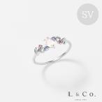 リング 指輪 レディース SV925 夜桜 さくら sakura サクラ シルバー カラース トーン L&amp;Co.　エルアンドコー