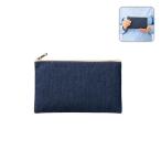 デニムフラットポーチ