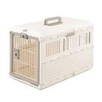 I-4967576694599 アイリスオーヤマ 折りたたみペットキャリー FC-670 アイボリー 中型犬サイズ