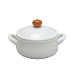 PO-15W 野田琺瑯 POCHKA（ポーチカ） キャセロール 15cm ガス火・IH対応 両手鍋