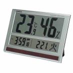 TD-8170 エンペックス気象計 ジャンボソーラー温湿度計 （デジタル温度・湿度計／電波時計） 置掛兼用