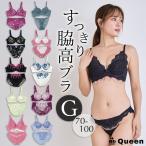 ブラショーツセット 脇高ブラ 大きいサイズ レディース 下着 G70 G75 G80 G85 G90 G95 G100