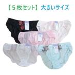 「５枚セット」　レディースショーツ　トリコットショーツ　大きいサイズ（3L、4L、5L）　お買い得　在庫処分　（送料無料）