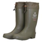 弘進ゴム メンズ 紳士用 レインブーツ オシャレ 作業長靴 ブーツ ローバーウルフ G3718 オリーブ