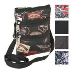 ショッピングハーレーダビッドソン ハーレーダビッドソン X-BODY ショルダーバッグ ブラック/ヴィンテージ/タトゥー/ドラゴン ■ Harley-Davidson レディース マチなし バッグ かばん