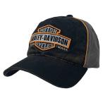 ショッピングハーレーダビッドソン ハーレーダビッドソン メンズ バー&シールド 刺繍 ベースボール キャップ ■ Harley-Davidson 帽子 野球帽 バイク